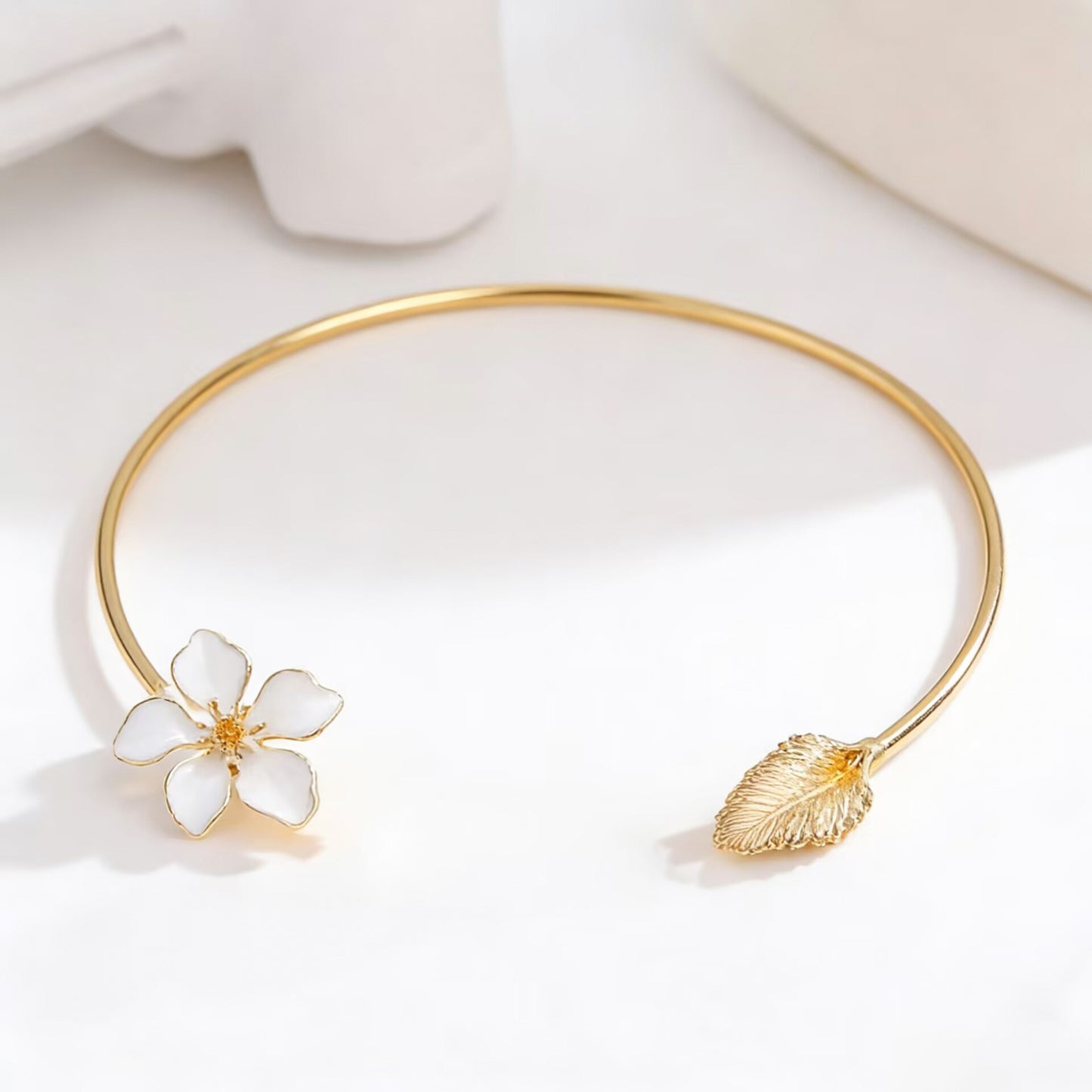 Ensemble hibiscus blanc packaging Zistwar Jewels