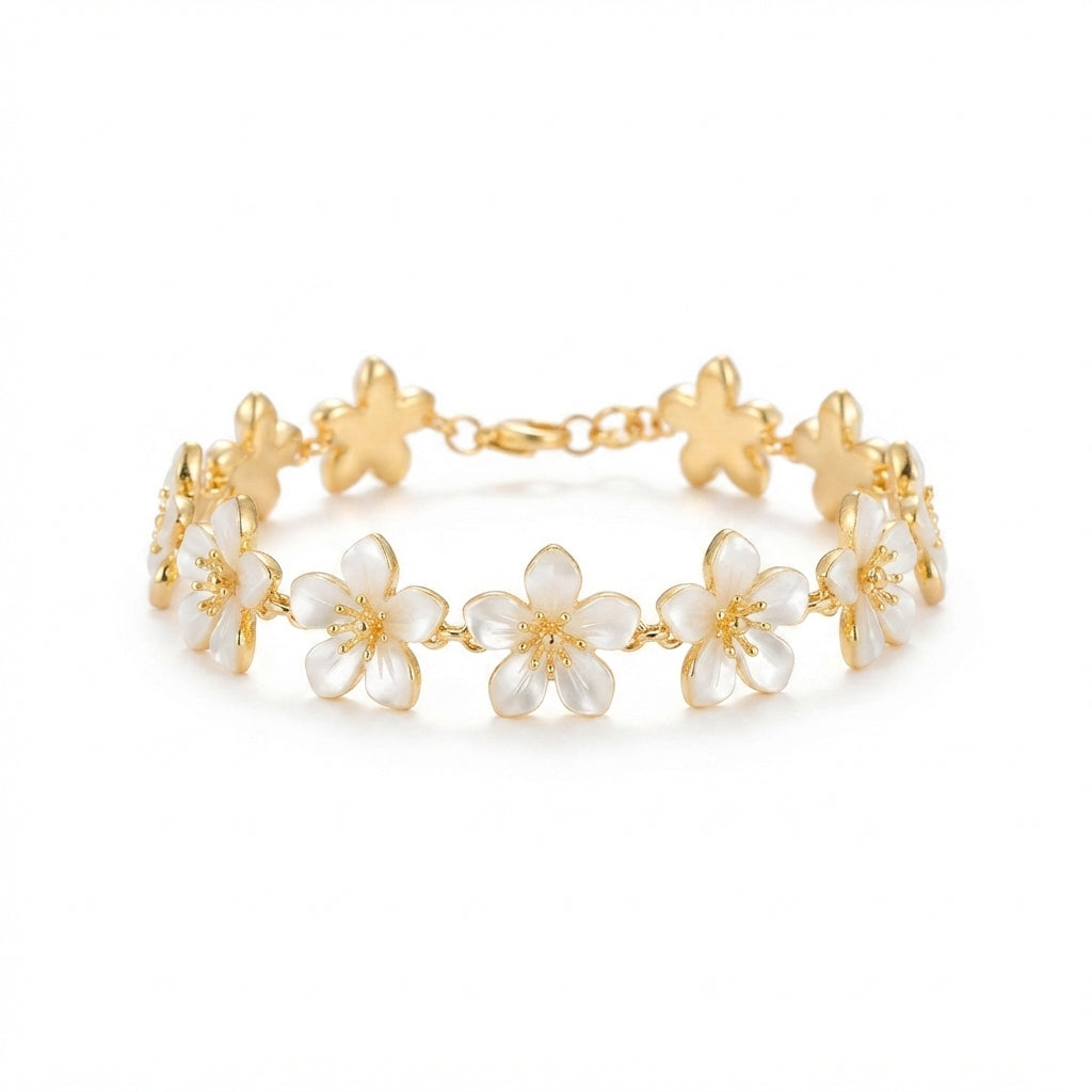 Bracelet de Cheville Fleur de Frangipanier