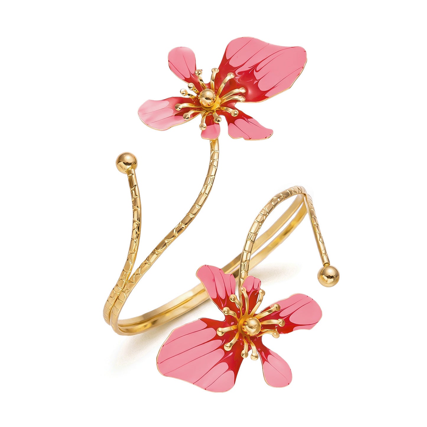 Bracelet de cheville coloris rose